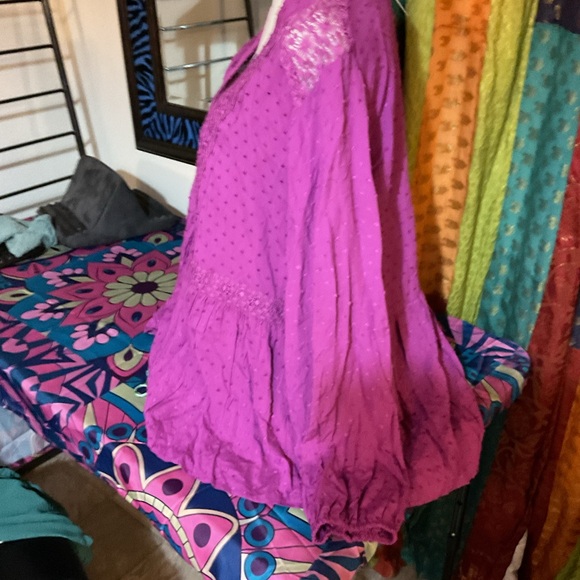 NWT Lane Bryant purple Swiss dot top size 18 - Picture 3 of 4